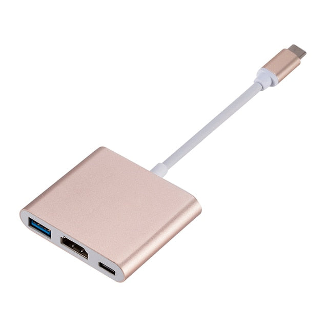 Adaptador Usb 3.1 Tipo-C Para hub HDMI Usb 3 - 4k