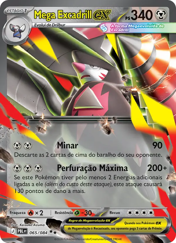 Mega Excadrill ex 065/084 - Escuridão Absoluta