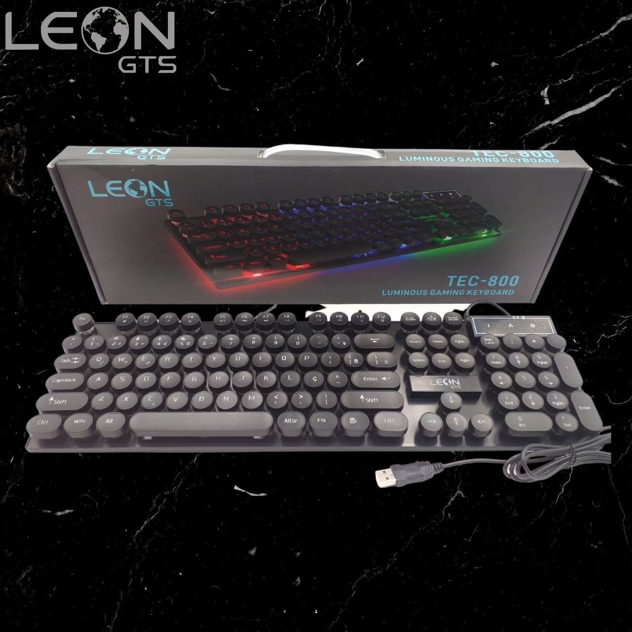 Teclado Gamer TEC-800 com LED RGB