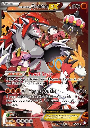 Team Magma's Groudon-EX (15/34)