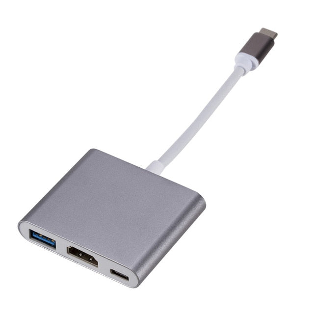 Adaptador Usb 3.1 Tipo-C Para hub HDMI Usb 3 - 4k