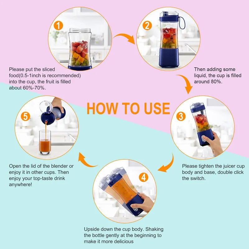 Liquidificador Portátil - Portable Blender