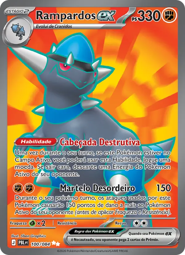 Rampardos ex 100/084 - Escuridão Absoluta
