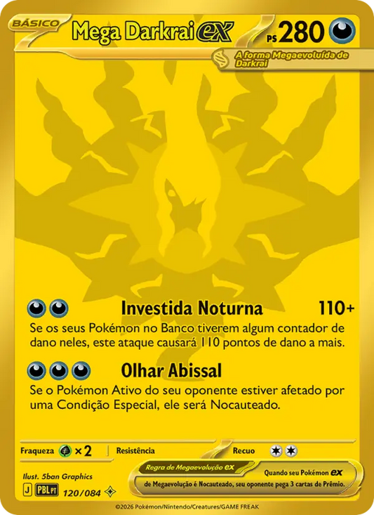 Mega Darkrai ex 120/084 - Escuridão Absoluta