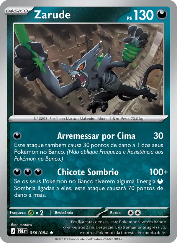 Zarude 056/084 - Escuridão Absoluta (PT)