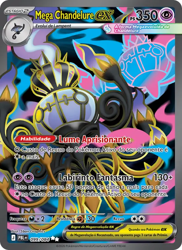 Mega Chandelure ex 099/084 - Escuridão Absoluta