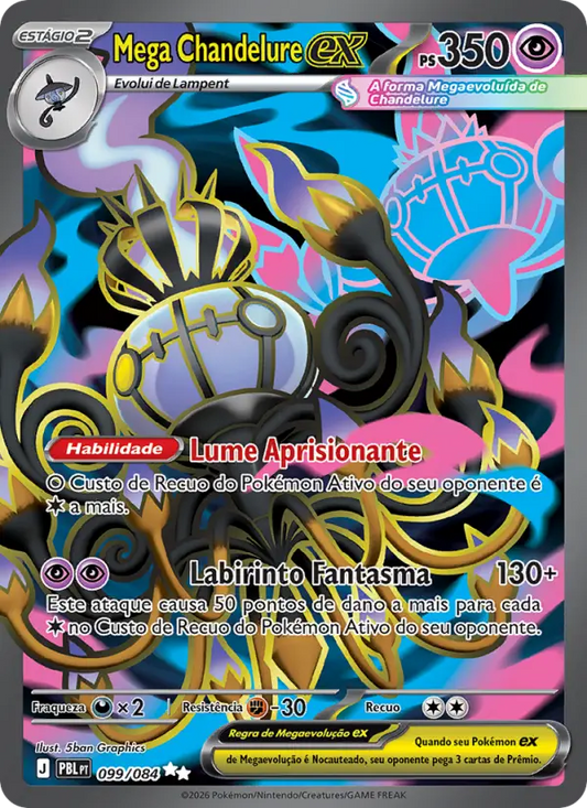 Mega Chandelure ex 099/084 - Escuridão Absoluta