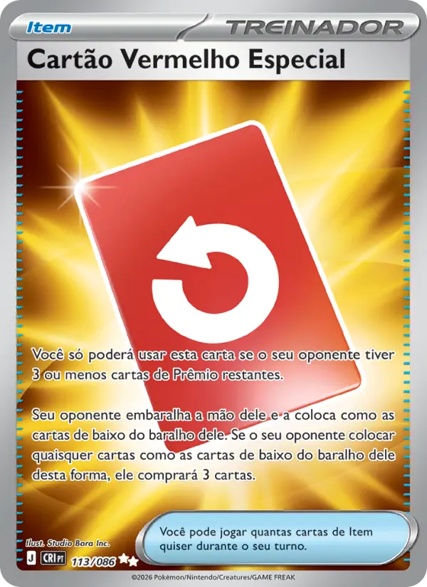 Cartão Vermelho Especial 113/086