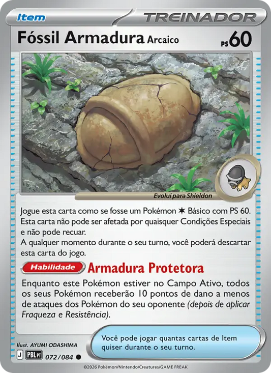 Fóssil Armadura Arcaico 072/084 - Escuridão Absoluta (PT)
