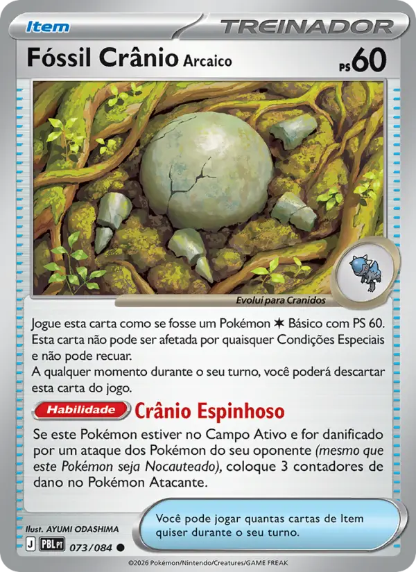 Fóssil Crânio Arcaico 073/084 - Escuridão Absoluta (PT)