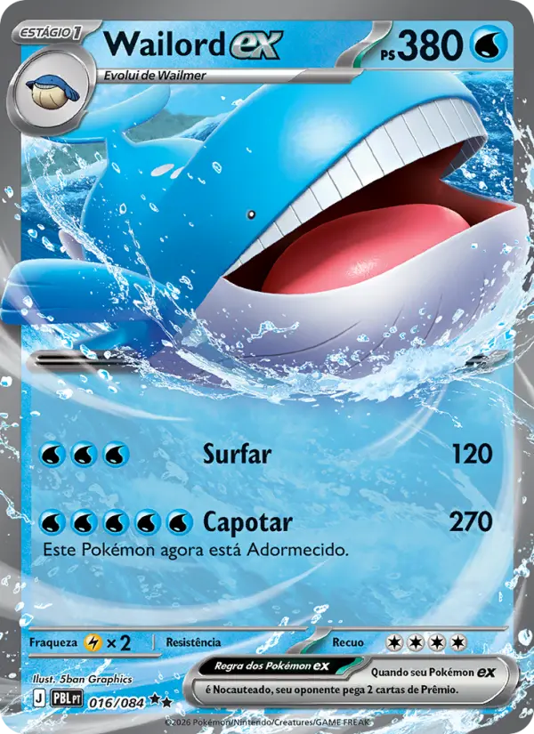 Wailord ex 016/084 - Escuridão Absoluta