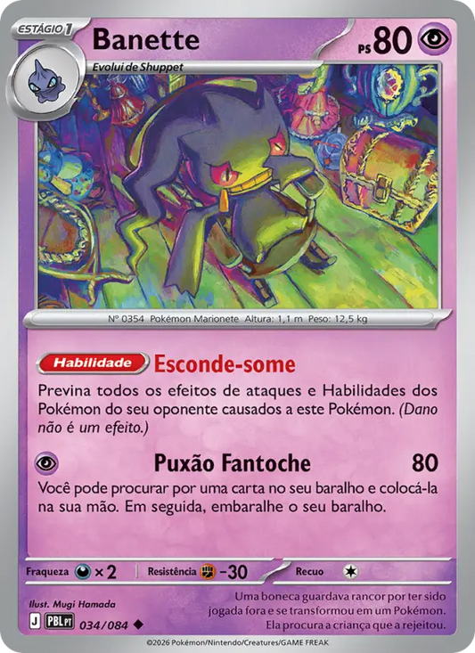 Banette 034/084 - Escuridão Absoluta (PT)