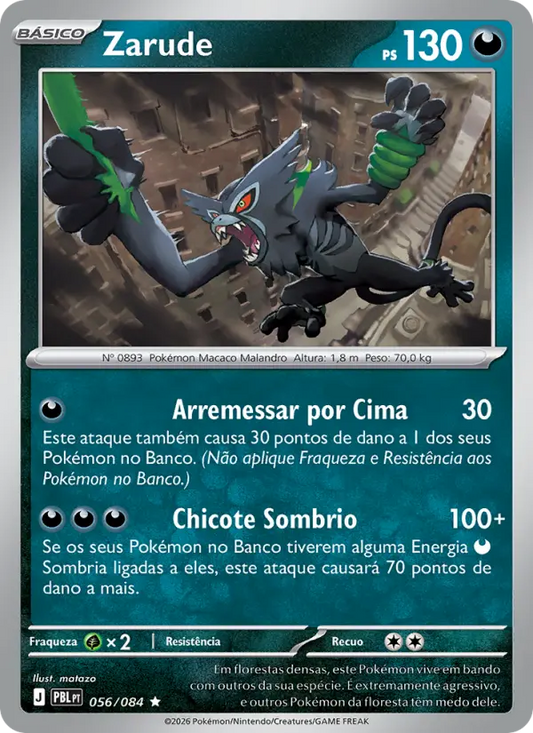 Zarude 056/084 - Escuridão Absoluta (PT)