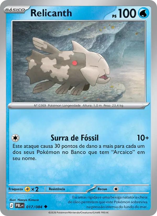 Relicanth 017/084 - Escuridão Absoluta (PT)