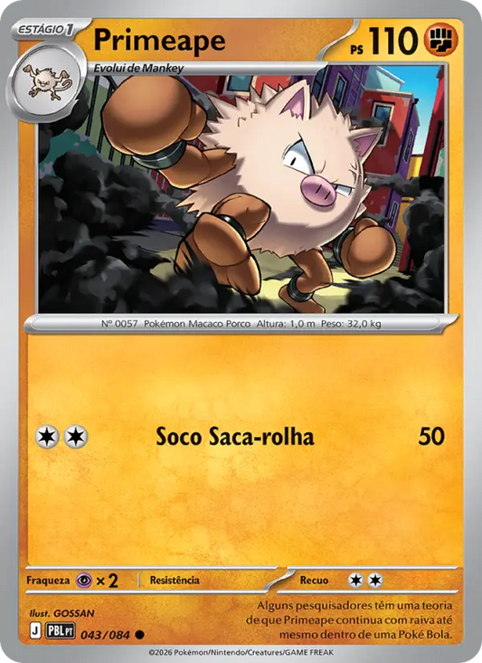 Primeape 043/084 - Escuridão Absoluta (PT)