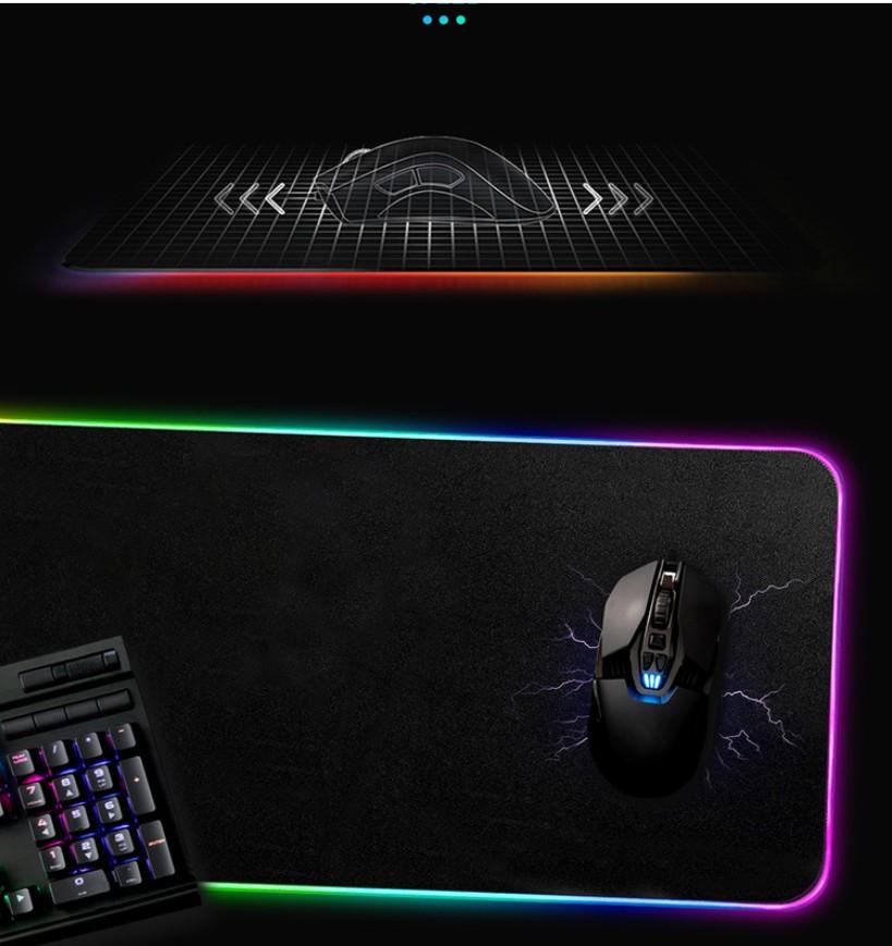 Mousepad Gamer Led RGB 7 cores