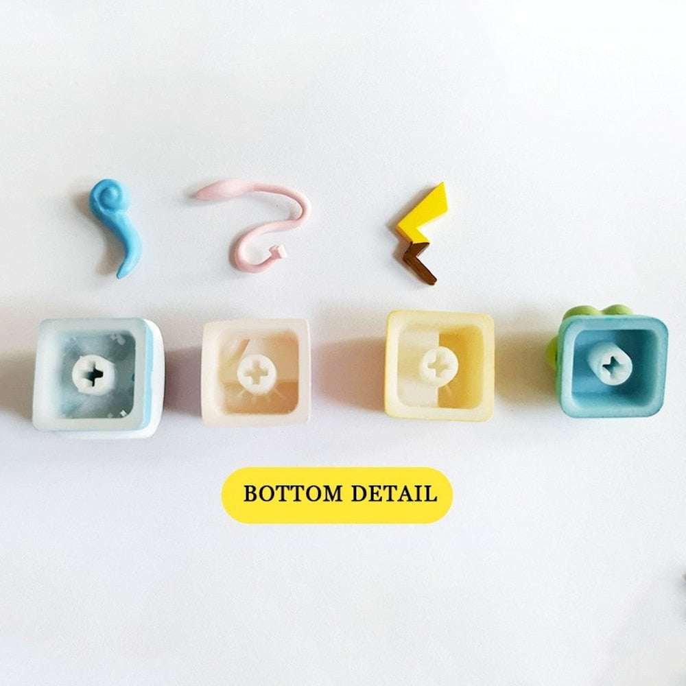 Teclado Mecânico Cauda Pokémon